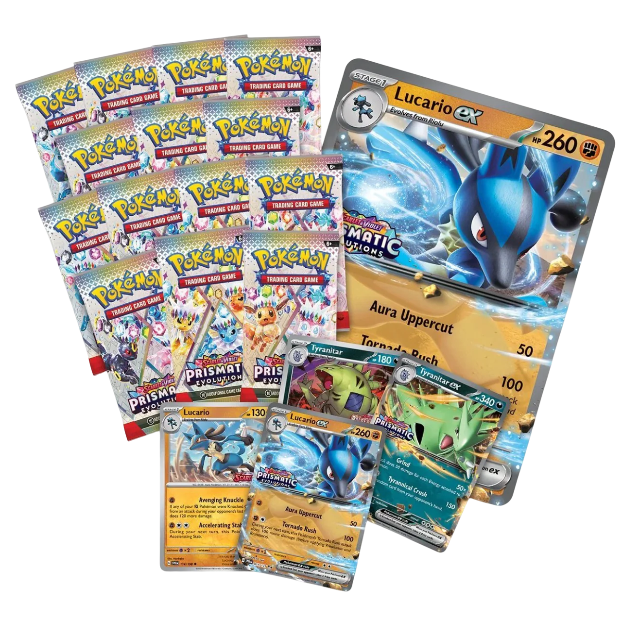 Prismatic Evolutions Lucario ex & Tyranitar ex Premium Collection Box