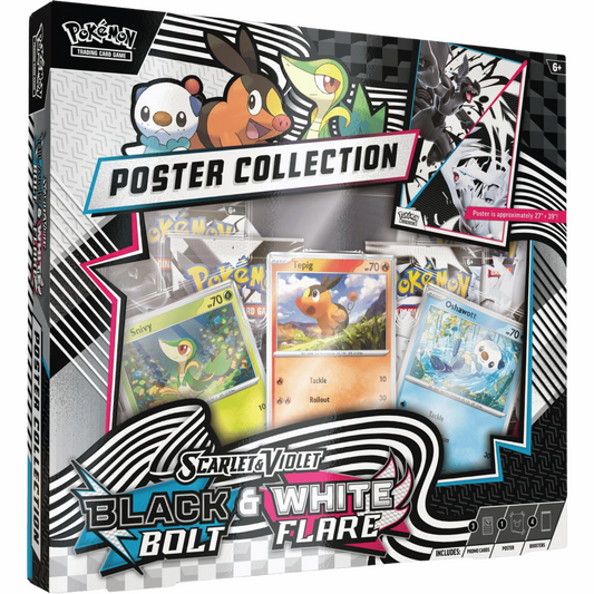 Scarlet & Violet Black Bolt & White Flare Poster Collection - Pokemontana