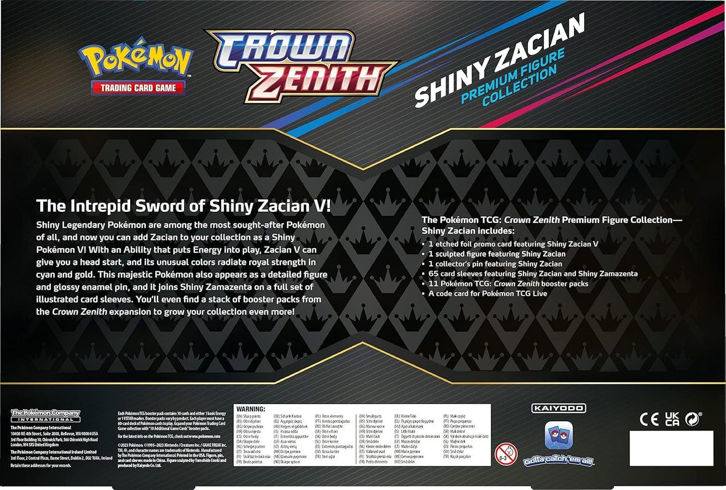 Pokémon Sword & Shield Crown Zenith Premium Figure Collection Zacian